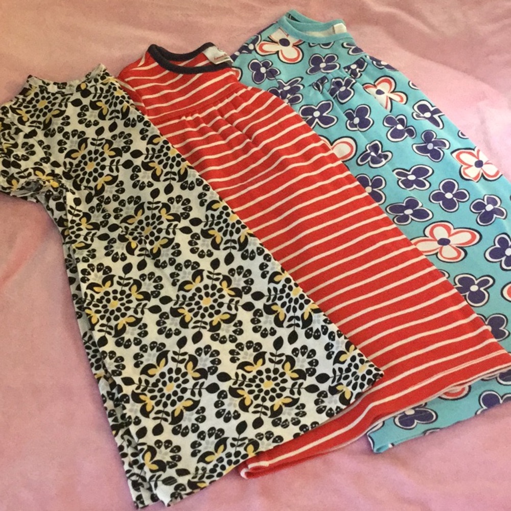 3 Hanna Andersson short sleeve dresses - EUC